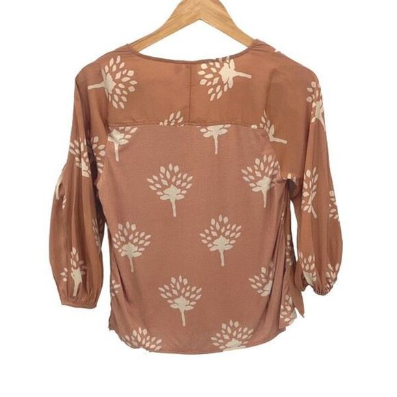 Dolan Anthropologie Left Coast Collection Womens Printed 3/4 Sleeve Alvia Peasan - Picture 4 of 10